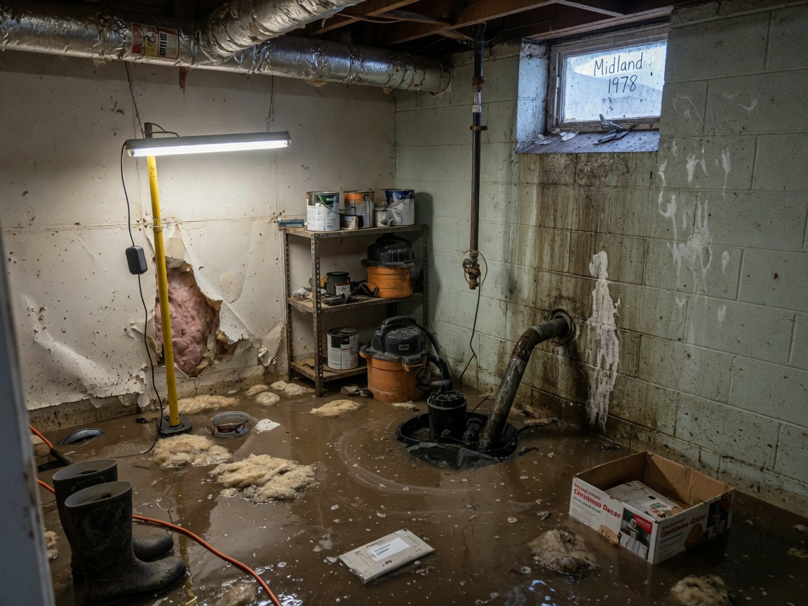 What Happens When a Sump Pump Fails in a Midland Basement?